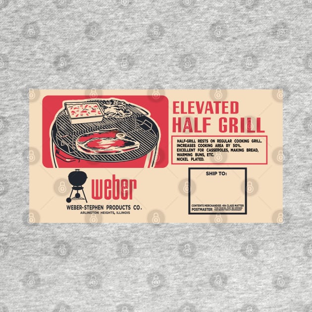 Vintage Weber Elevated half Grill by zavod44